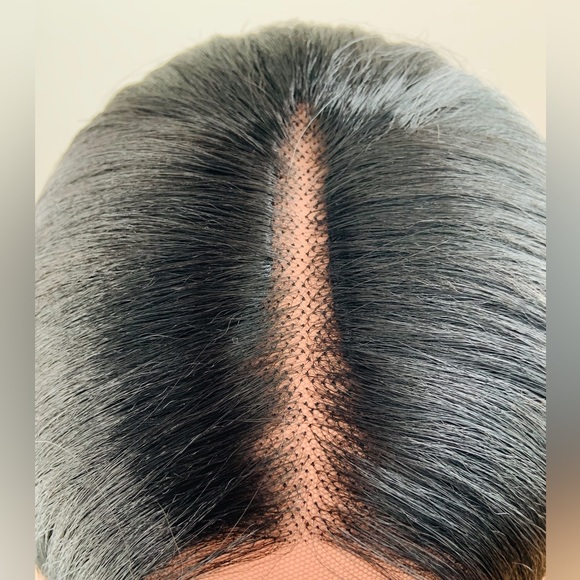 Long Black/ Blue/Multi Color Premium Fiber Lace Front Wig for Daily Wear/Events - Picture 3 of 9